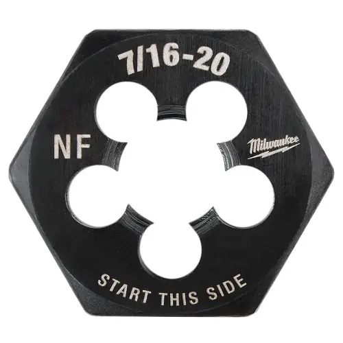 Milwaukee Tool 49-57-5357 7/16"-20 NF 1-Inch Hex Threading Die Hot Deal
