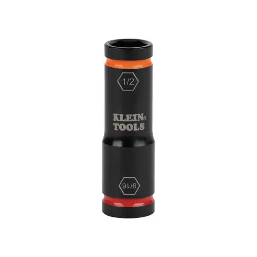 Hassle-Free Returns Klein Tools 66076 Flip Impact Socket, 9/16 and 1/2-Inch