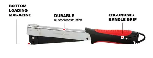 Affordable Hammer Tacker Staples 1/4"-3/8"(6mm-10mm) Proferred Hammer Tacker, Qty 1