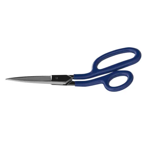 Klein Tools G718LRC Carpet Shear w/Ring, Curved, Coated Handle, 9-Inch Hassle-Free Returns