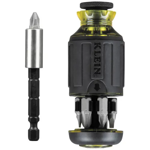 Klein Tools 32308 8-in-1 Multi-Bit Adjustable Length Stubby Screwdriver Luxury