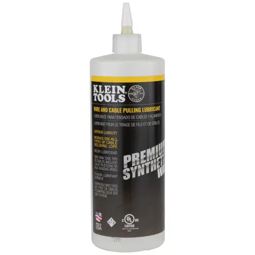 Klein Tools 51010 Premium Synthetic Wax Cable Pulling Lube 1-Quart Order Now