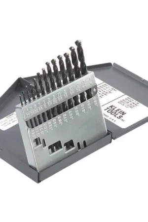 Weekend Sale Klein Tools 53002 Regular-Point Drill-Bit Set, 13-Piece