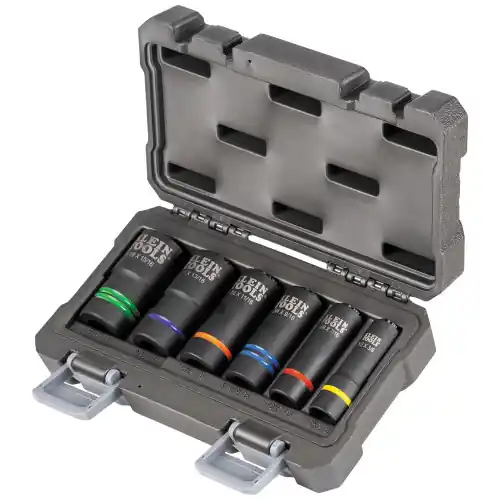 Hot Picks Klein Tools 66090 2-In-1 Slotted Impact Socket Set, 12-Point, 6-pc