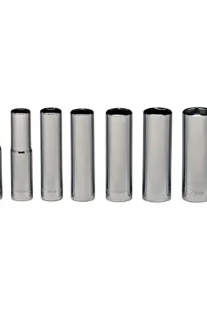 10 pc 6 Point Standard (Arm) 1/4" Drive Metric USA 1/4" Drive Standard Metric Socket Set, Qty 1 Top Rated