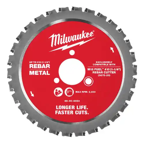 Limited Offer Milwaukee Tool 48-40-4064 10 (1-1/4) Rebar Cutting Blade