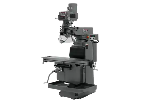 JET JT9-698117-4 JTM-1254RVS With ACU-RITE 203 3X (K) DRO, X & Y Powerfeeds & Air Power Drawbar 460V Time-Limited