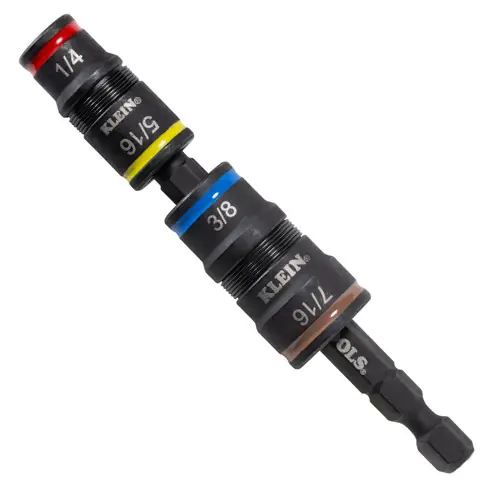 Direct From Factory Klein Tools 32932 5-in-1 Impact Rated Flip Socket Set