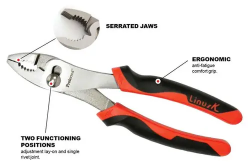 6 1/2" Tpr Grip Proferred Slip Joint Pliers, Qty 1 Mega Sale