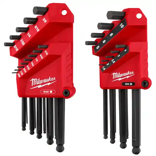 Milwaukee Tool 48-22-2187 22-Key Ball End L-Style Hex Key Set - SAE/Metric Super Sale