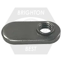 Order Now M6 x 1.00-6H Spot Weld Nut, Single Tab, With Target, Qty 3000