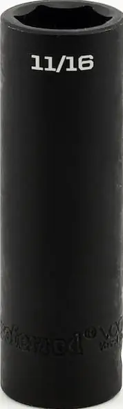 1/2" Deep Impact 6 Point Impact 1/2" Drive SAE Socket, Qty 1 Fast Shipping