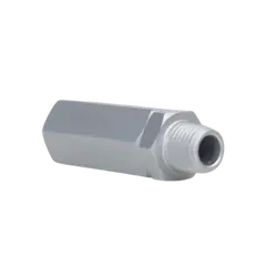 Genuine Midland Metal AF4 In-Line Tool Filter, 1/4 in FNPT Inlet, 1/4 in MNPT Outlet, Aluminum, Copper
