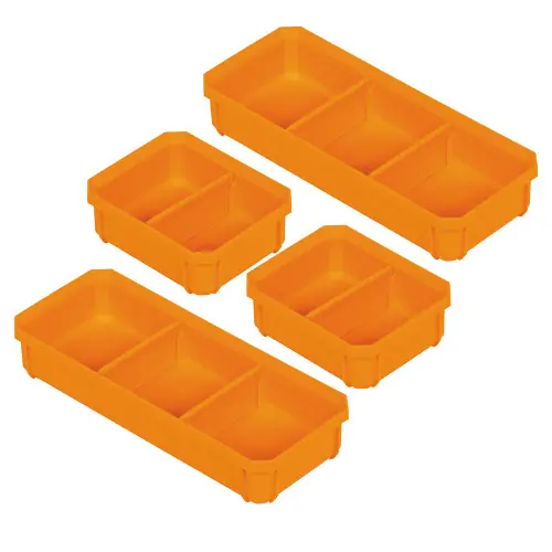 Free Returns Klein Tools 54810MB MODbox Replacement Bins, Short, 4-Pack