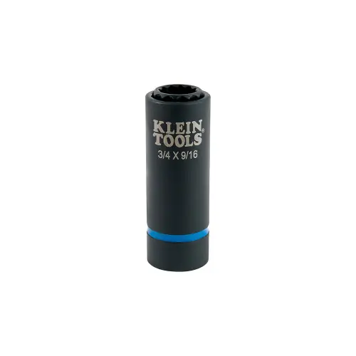 Klein Tools 66001 2-in-1 Impact Socket, 12-Point, 3/4 and 9/16-Inch Trending