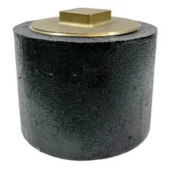 Midland Metal 970803RH Raised Head Cleanout Plug, 4 x 3 in, Iron Order Now