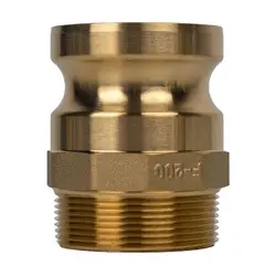 Trending Midland Metal E-CGF-200-B1 Economy Series Type F Cam and Groove Adapter, 2-in Male Adapter x 2-in Male NPT, Brass