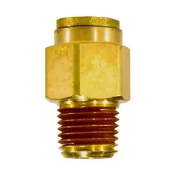 Midland Metal 680804 D.O.T. Male Connector, 8mm Push-to-Connect x 1/4-in Male BSPT, Brass Deal