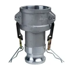 Midland Metal E-DA-2030-A Economy Series Type DA Cam and Groove Reducer Coupler/Adapter, 2-in Female Coupler x 3-in Male Adapter, Aluminum One Day Deal