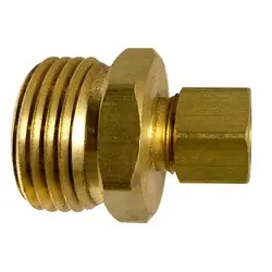 ANDERSON METALS 707489-1204 Straight Adapter, 3/4-in Male Garden Hose x 1/4-in Compression, Lead-Free Brass Sale