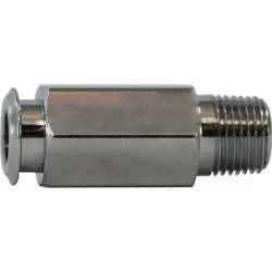Free Returns Midland Metal 20463 Connector, 1/4 in Tube OD x 1/4 in MIP, Brass