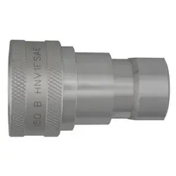 Get Yours Midland Metal HNV34FSAE ISO-B Interchange Quick Disconnect Female SAE O-Ring Coupler, 3/4-in Body x 3/4-in Female O-Ring Boss, Steel