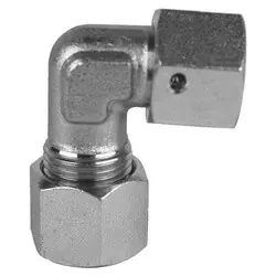 Must Have Midland Metal D6500-S10-S10 90-deg Swivel Elbow, S10 Metric Bite Type x S10 Female Metric Swivel, Steel