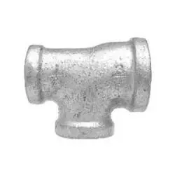 Midland Metal 64297 Reducing Tee, 1 in FPT x 3/4 in FPT x 1 in FPT, Iron, Galvanized, 150 lb Exclusive Offer