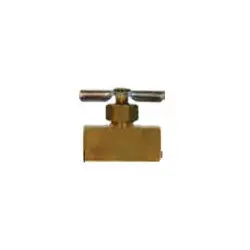 Professional Grade Midland Metal 46055B Needle Valve, 1/8 x 1/8 in Nominal, FIP x FIP, 150 psi Pressure, -45 to 250 deg F