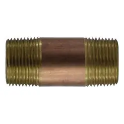 Midland Metal 42115 Pipe Nipple, 1 in 1 in, 12 in, Brass Special Discount