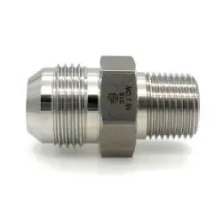 Brand New STAINLESS ADAPTERS SS2404-02-02 Male Adapter, 1/8-in Male JIC x 1/8-in Male NPTF, Stainless Steel