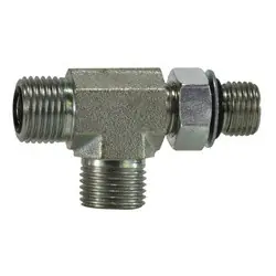 Midland Metal FS68041212 Run Tee, 3/4-in Male O-Ring Face Seal x 3/4-in Male Adjustable O-Ring Boss x 3/4-in Latest