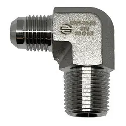 Don't Miss Out STAINLESS ADAPTERS SS2501-32-32 90-deg Male Elbow, 2-in Male JIC x 2-in Male NPTF, Stainless Steel