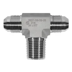 STAINLESS ADAPTERS SS2601-08-08-08 Male Branch Tee, 1/2-in Male JIC x 1/2-in Male JIC x 1/2-in Male NPTF, Stainless Steel Hot Picks
