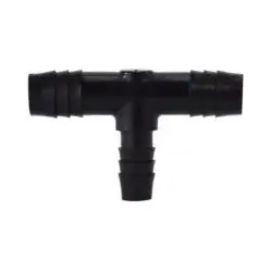 Midland Metal 53725-0604 Reducing Tee, 3/8 in Hose Barbed x 3/8 in Hose Barbed x 1/4 in Hose Barbed, Nylon Express Delivery
