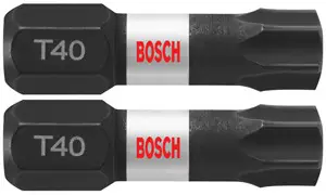 Today Only Bosch ITT40102 2 pc. Impact Tough 1 In. Torx 40 Insert Bits (2 Pack)