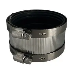 Midland Metal 970817 No-Hub Coupling, 10 in, Rubber/Stainless Steel Time-Limited