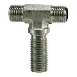 Get Yours Midland Metal FS27036 Bulkhead Union Branch Tee, 3/8-in Male O-Ring Face Seal x 3/8-in Male O-Ring Face Seal