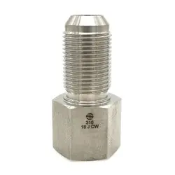 STAINLESS ADAPTERS SS2705-24-24 Bulkhead Adapter, 1-1/2-in Male JIC x 1-1/2-in Female NPTF, Stainless Steel Limited Offer