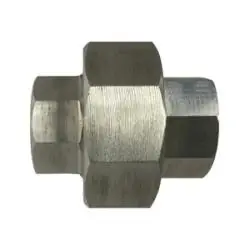 Best Choice Midland Metal 63600B1 Barstock Union, 1/8 in FPT x 1/8 in FPT, Stainless Steel, 1000 lb
