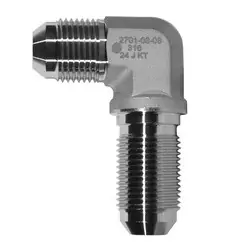 Today Only STAINLESS ADAPTERS SS2701-16-16 Bulkhead Union 90-deg Elbow, 1-in Male JIC x 1-in Male JIC, Stainless Steel