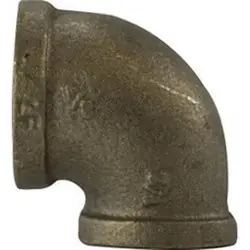Trusted Brand Midland Metal 44122LF 90 deg Reducing Elbow, 3/8 in FPT x 1/4 in FPT, Bronze