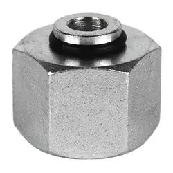 Express Delivery Midland Metal D0304-C-S25 DIN Tube Cap, S25 Female Metric Swivel, Steel