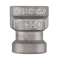 Midland Metal 62444MS SP-114 Reducing Coupling, 1-1/4-in Female NPT x 1/2-in Female NPT, 304 Stainless Steel Best Choice