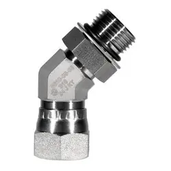 STAINLESS ADAPTERS SS6810-12-12 45-deg Elbow, 3/4-in Male Adjustable O-Ring Boss x 3/4-in Female JIC Swivel, Stainless Steel Save Now