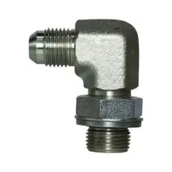 Midland Metal 7202NWO2424 90-deg Elbow, 1-1/2-in Male JIC x 1-1/2-in Male BSPP, Steel Authentic