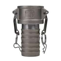 Limited Offer Midland Metal E-CGC-300-SS1 Economy Series Type C Cam and Groove Coupler, 3-in Female Coupler x 3-in Hose Shank, Stainless Steel