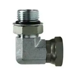 Midland Metal 6901NWO1012 90-deg Swivel Elbow, 5/8-in Male Adjustable O-Ring Boss x 3/4-in Female NPSM Swivel, Steel New Arrival