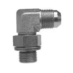 Midland Metal 7205NWO1426 90-deg Elbow, 7/8-in Male JIC x M26 Male Adjustable O-Ring Boss, Steel Instant Buy