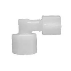 Midland Metal 17254P 90-deg Elbow, 1/4-in Compression x 1/4-in Female NPT, Polypropylene Certified